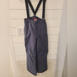 Reima Tec Gray Ski Bibs with Suspenders Youth
